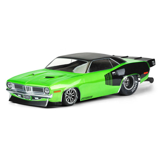 1/10 1972 Plymouth Barracuda Clear Body: Drag Car