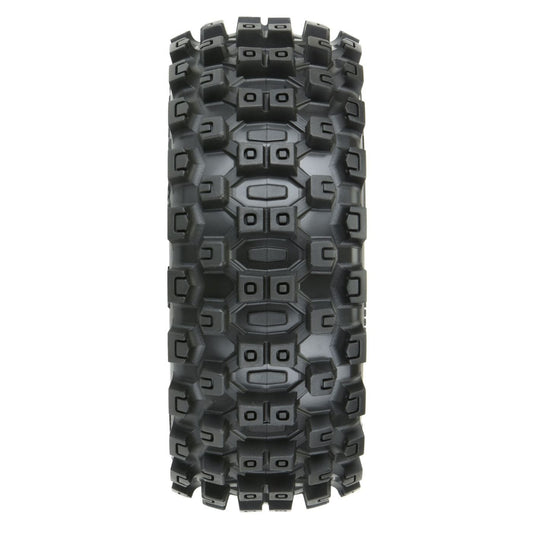 1/8 Badlands MX M2 Fr/Rr Buggy  tyres Mounted 17mm Black Mach