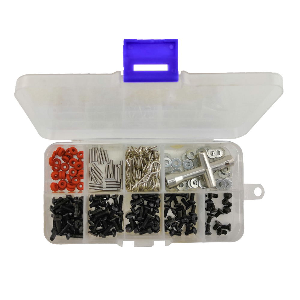 Screws & Parts Pit Box 1/10th (161pcs boxed)