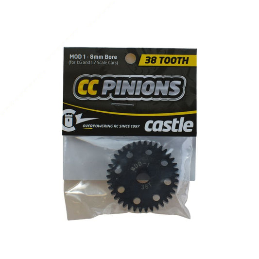 CC PINION 38T-MOD 1 8MM BORE