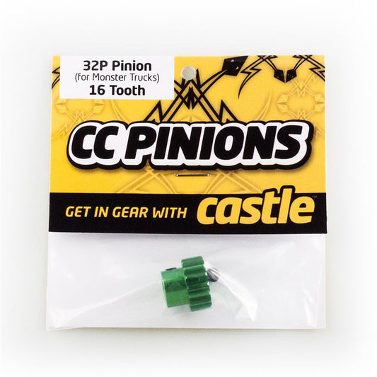 CC PINION (Aluminium) 16t - 32 Pitch 5mm shaft