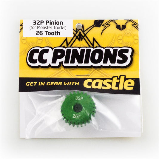 CC PINION (Aluminium) 26t - 32 Pitch 5mm shaft