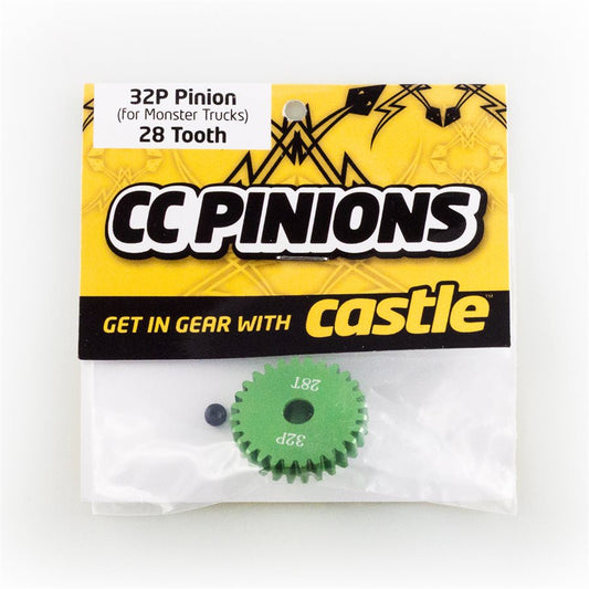 CC PINION (Aluminium) 28t - 32 Pitch 5mm shaft