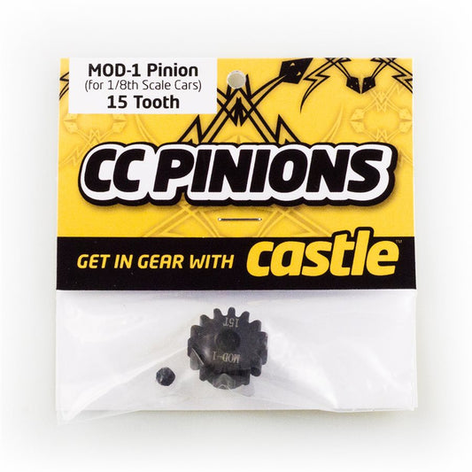 CC PINION 15 Tooth - MOD1 5mm shaft