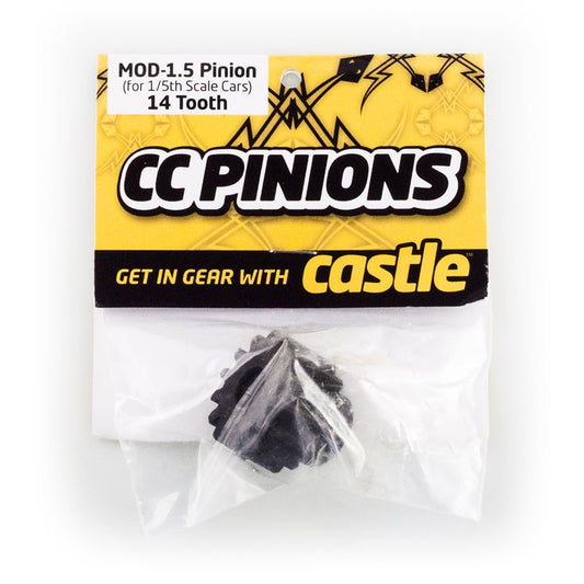 CC PINION 14 Tooth - MOD1.5, 8mm shaft (for use with CMIR075