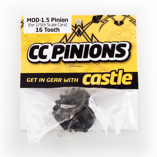 CC PINION 16 Tooth - MOD1.5, 8mm shaft (for use with CMIR075