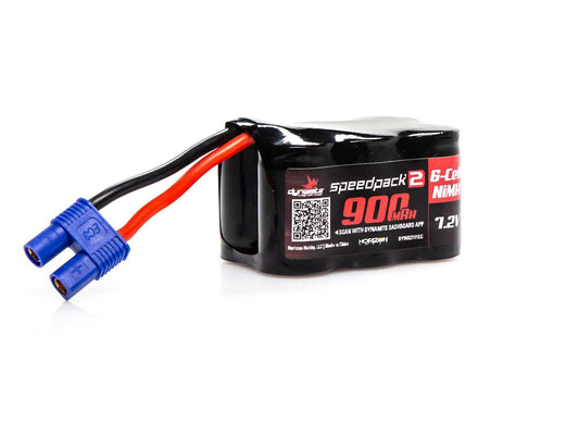 Speedpack2 7.2V 900mAh 6C NiMH, 3+3, EC3