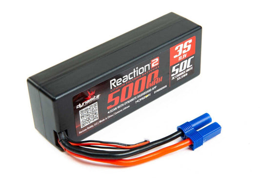 11.1V 5000mAh 3S 50C LiPo,Hardcase: EC5