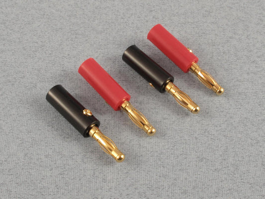 Banana Plugs (4mm Gold) 2prs