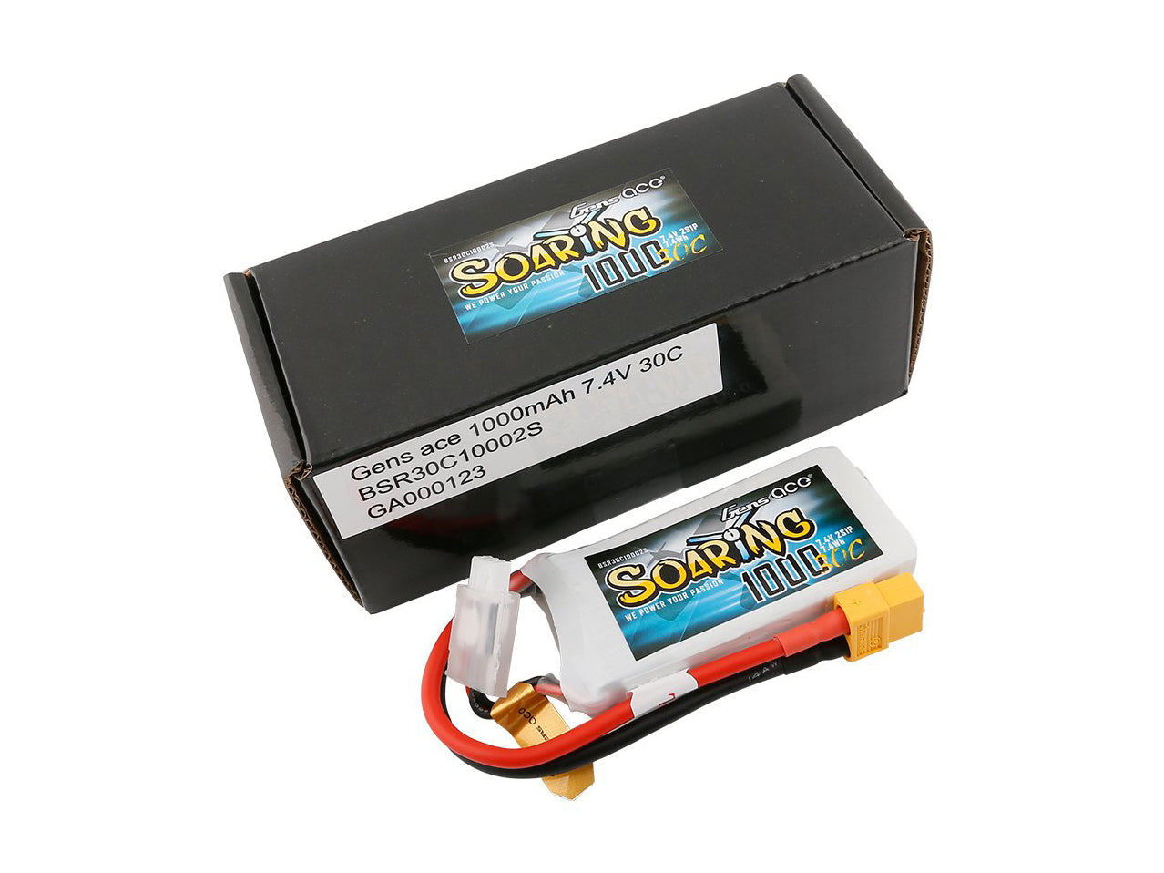 Li-Po 2S 7.4V 1000mAh 30C Soaring with XT60