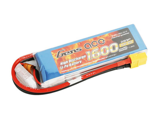 Li-Po 2S 7.4V 1600mAh 45C with XT60