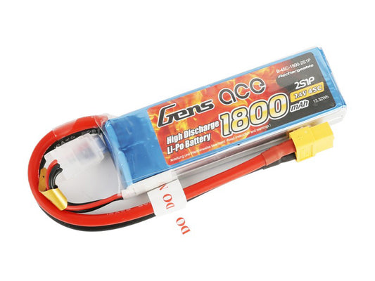 Li-Po 2S 7.4V 1800mAh 45C with XT60