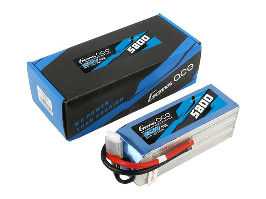 Li-Po 6S 22.2V 5800mAh 45C with no plug