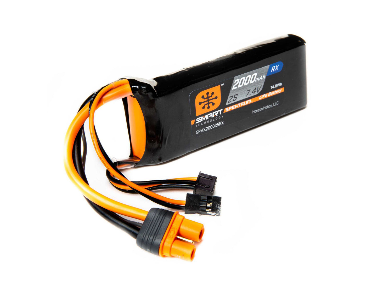 2000mAh 2S 7.4V Smart LiPo Receiver Battery; IC3