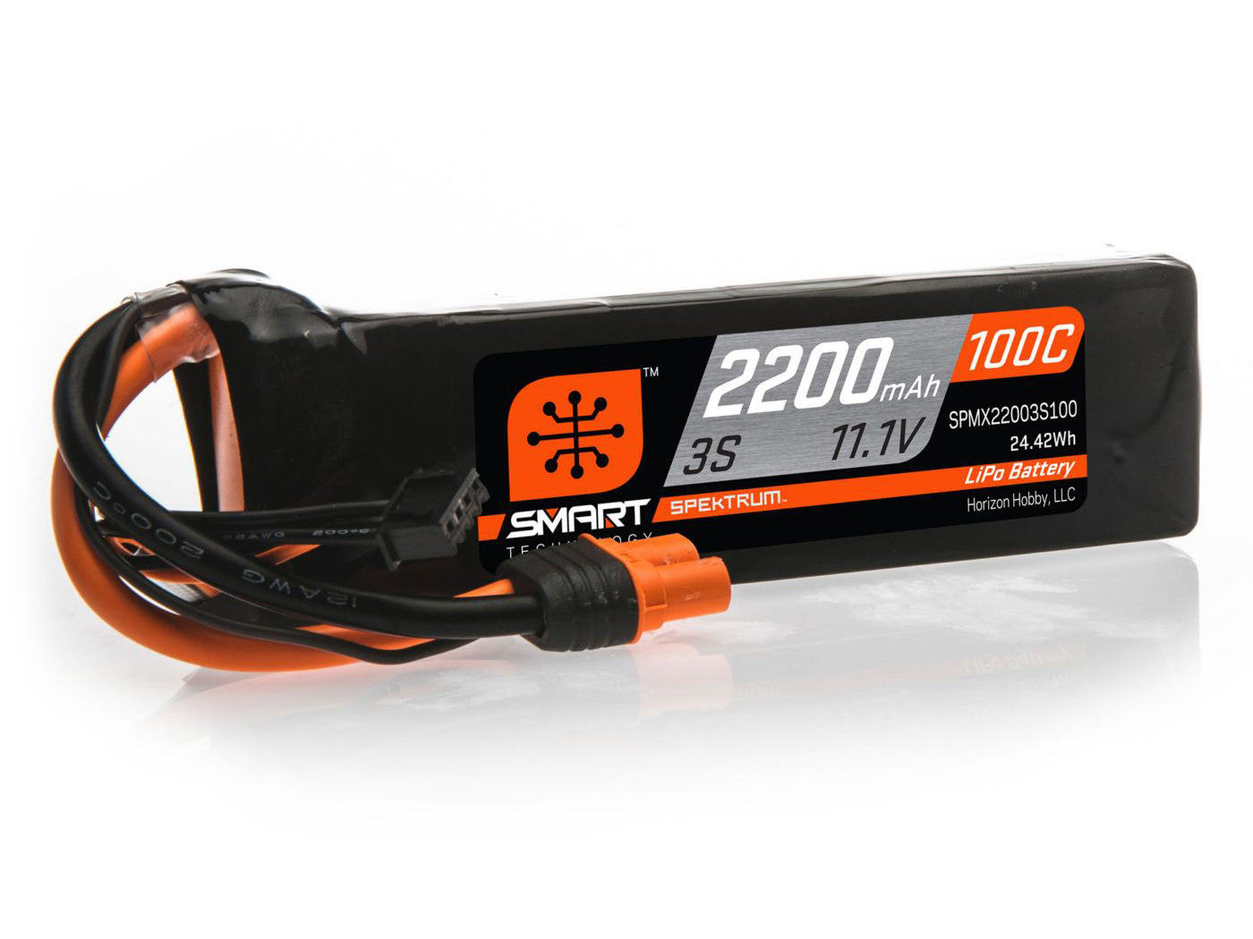 2200mAh 3S 11.1V 100C Smart LiPo Battery; IC3