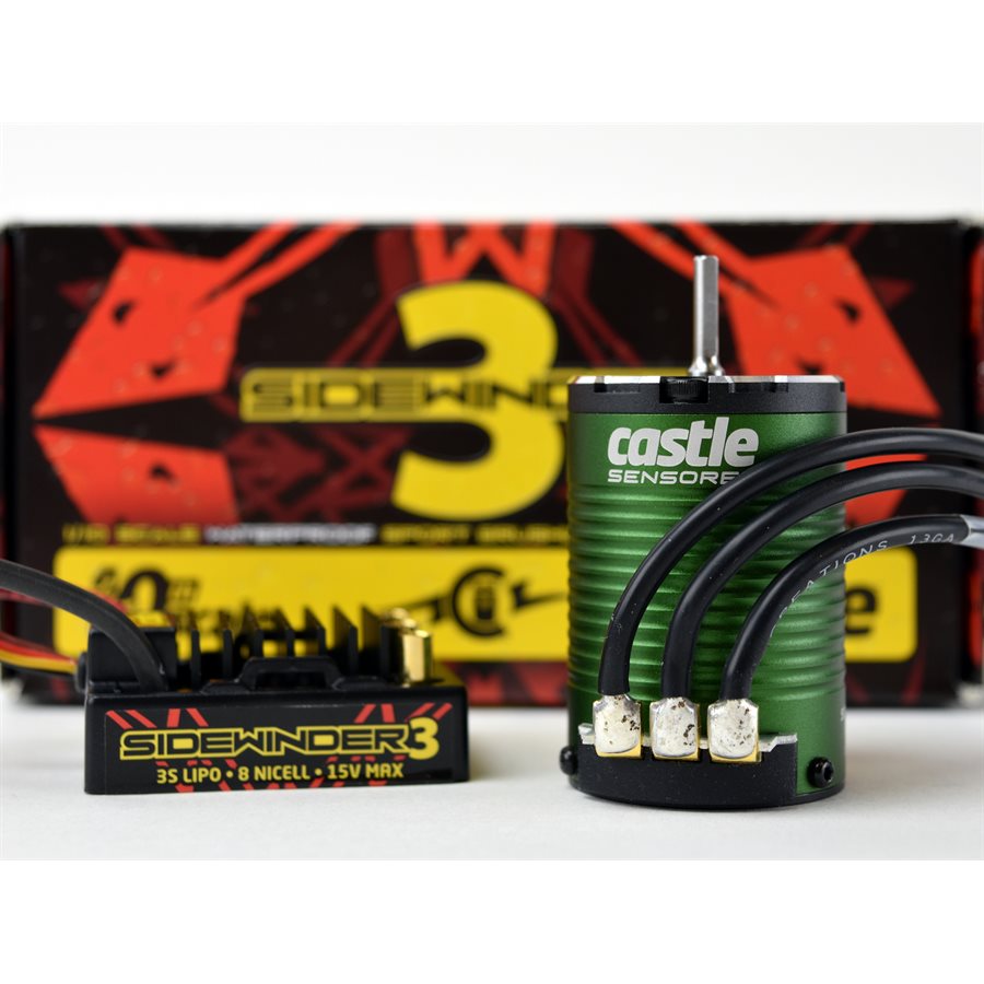 SV3 WATERPROOF 1:10TH 12V ESC 1406-5700 SENSORED COMBO