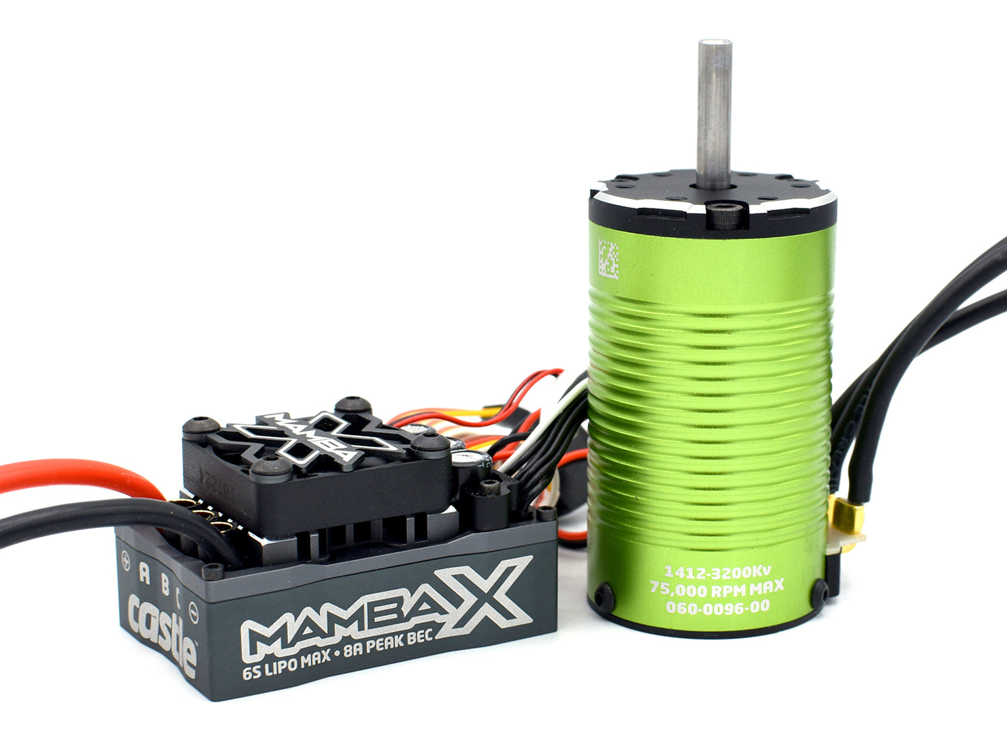 MAMBA X SCT,╢  SENSORED, 25.2V WP ESC w/1412-3200KV 5MM COMB