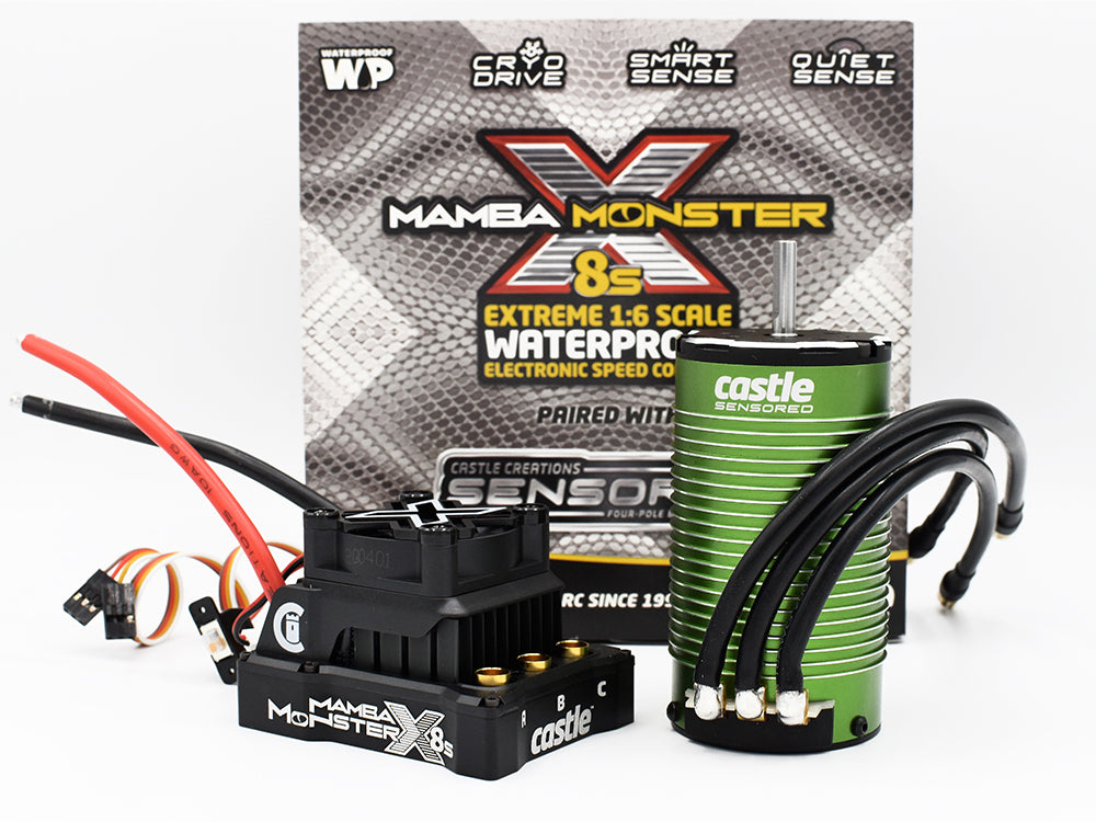 MAMBA MONSTER X 8S, 33.6V ESC W/1717-1260KV SENSORED MOTOR