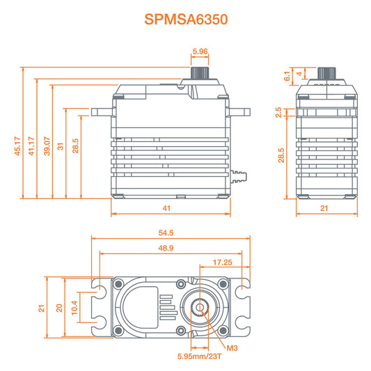 A6350 Ultra Torque / High Speed Brushless HV Servo