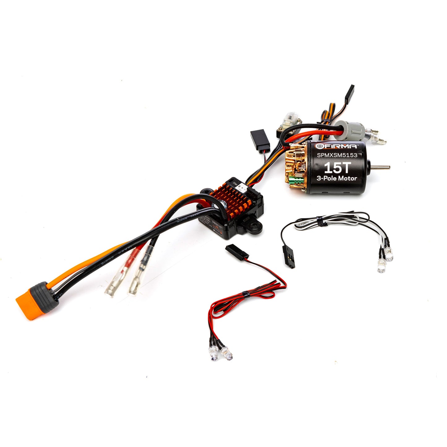 Firma 70A Brushed Smart ESC, 2S-3S: IC3 / 15T Brushed Motor