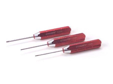 Machined Hex Driver Metric Set, Red