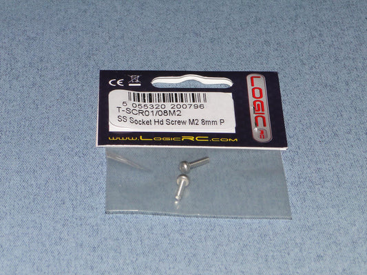 SS Socket Hd Screw M2 8mm Pk2