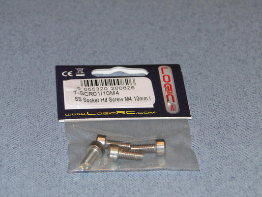 SS Socket Hd Screw M4 10mm Pk4