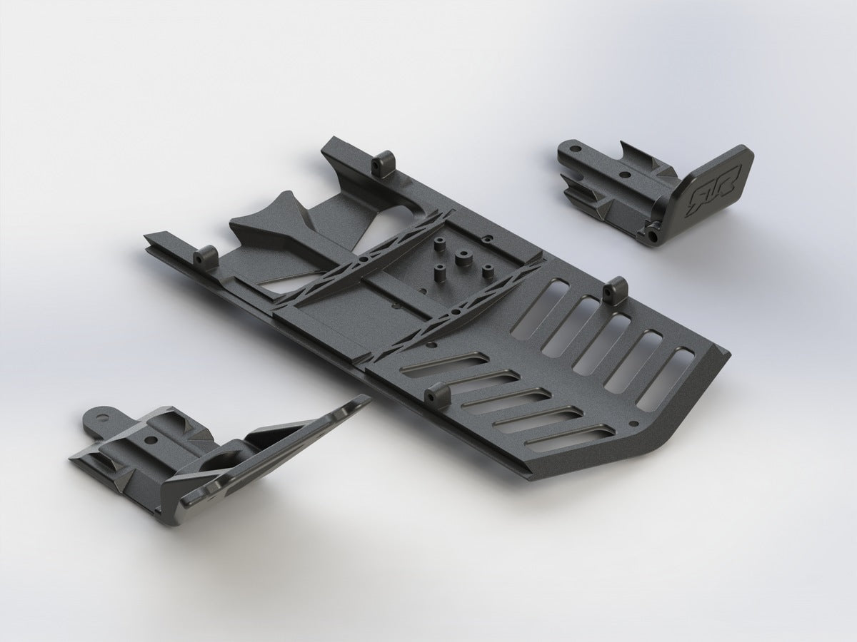 Skidplate Front/Rear/Center Set Nero