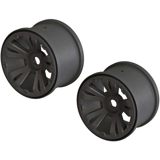 MT 3.8 Wheel 17mm Hex Black  (2)