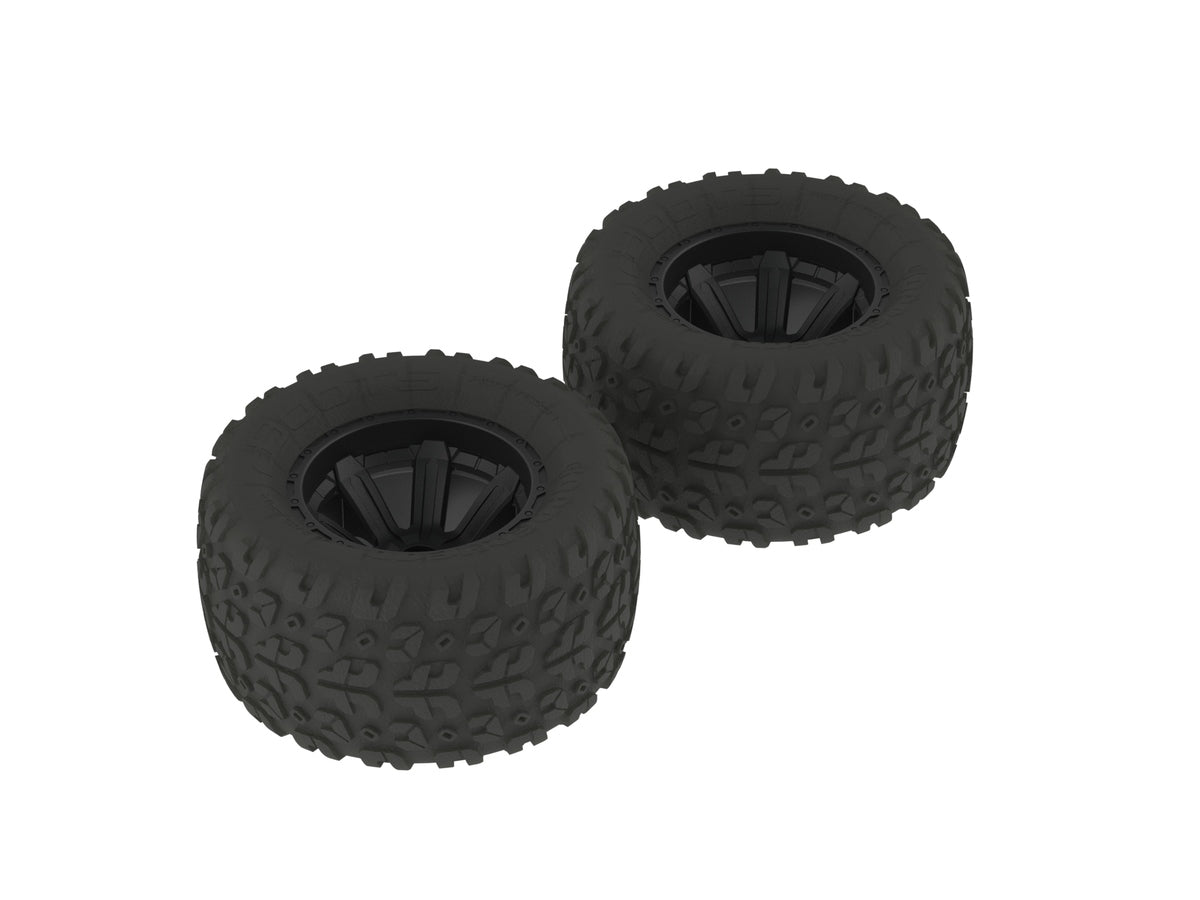 Copperhead MT Tire/Wheel Glued Black (2)