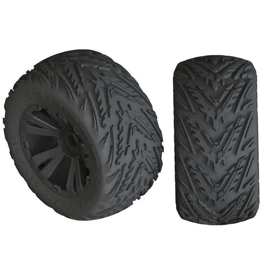 Minokawa LP 4S Tire 3.8 Glued Black (2)