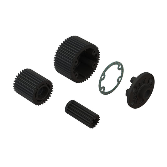 Diff Case and Idler Gear Set (47/15T, 0.8M)