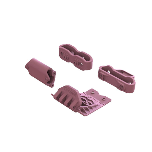 Lower Skid And Bumper Mount Set - Pink