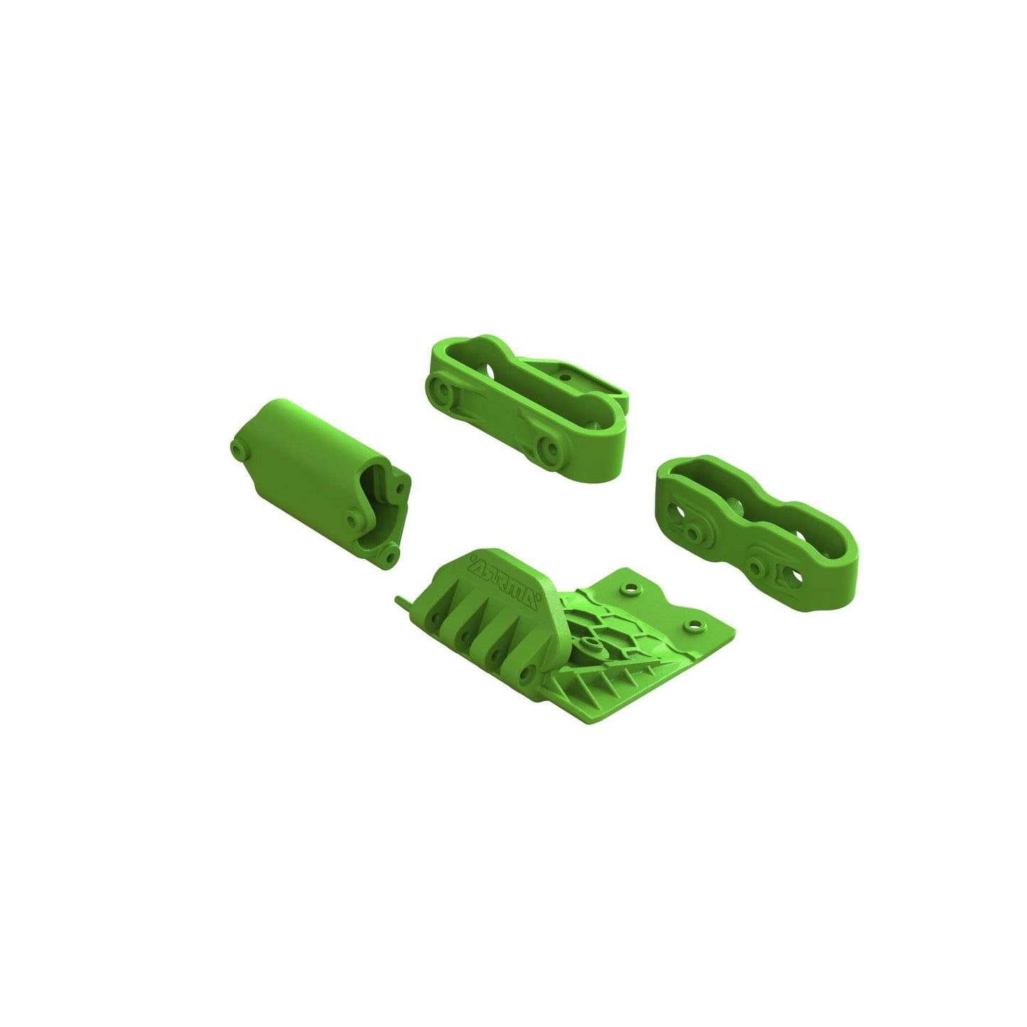 Lower Skid And Bumper Mount Set - Green