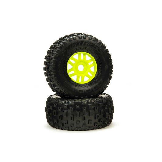 dBoots 'Fortress' Tyre Set Glued Green (Pair)