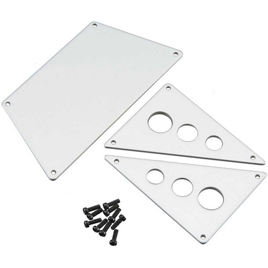 Front Skid Plates Alum Silver