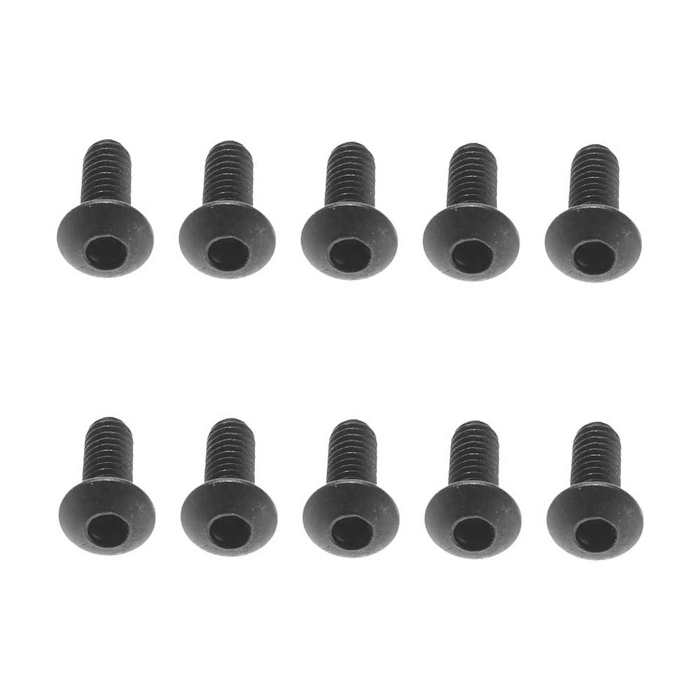 M2.6x6mm Hex Socket Button Black (10)