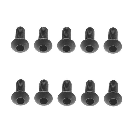 M2.6x6mm Hex Socket Button Black (10)