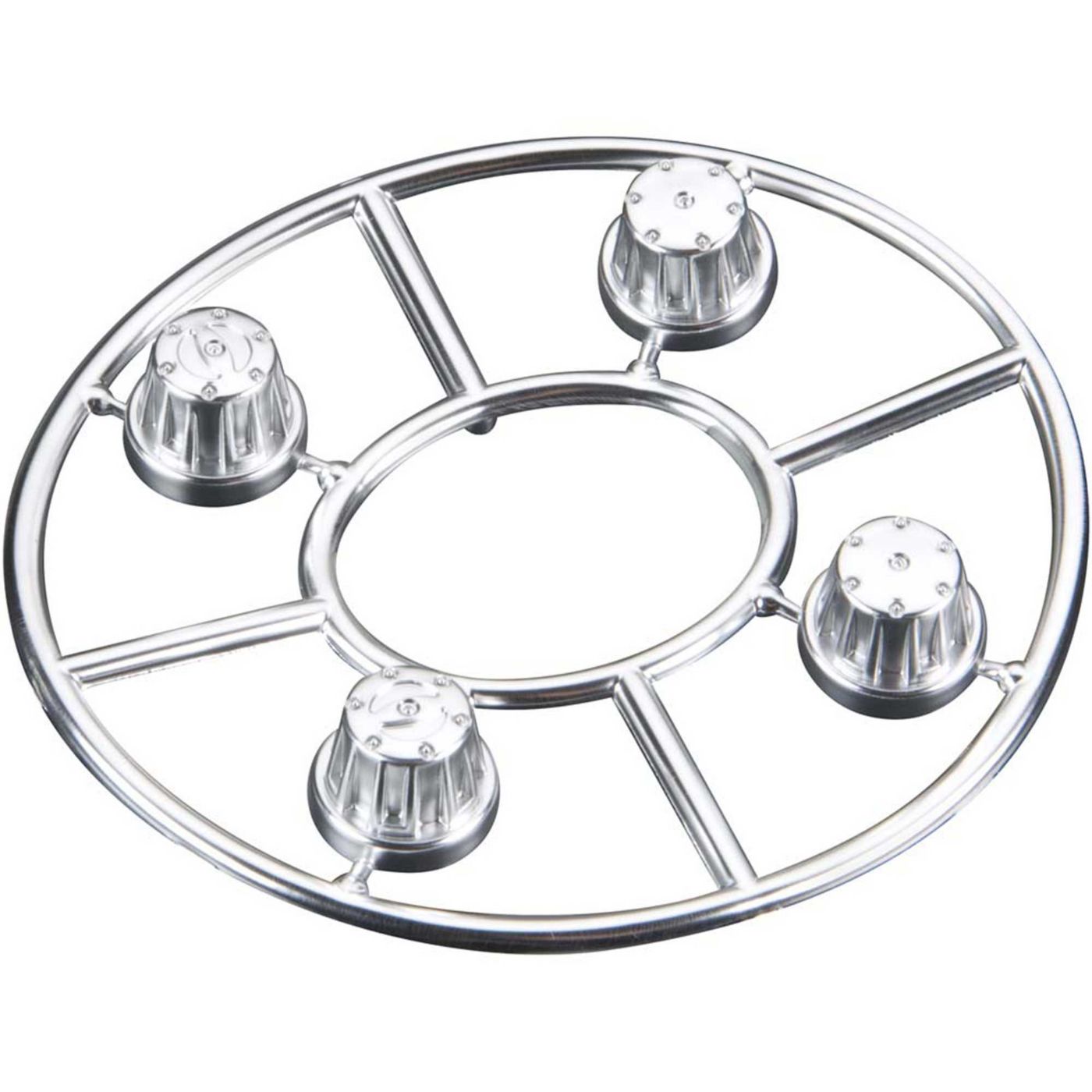 Hub Cover Set Satin Chrome (4)