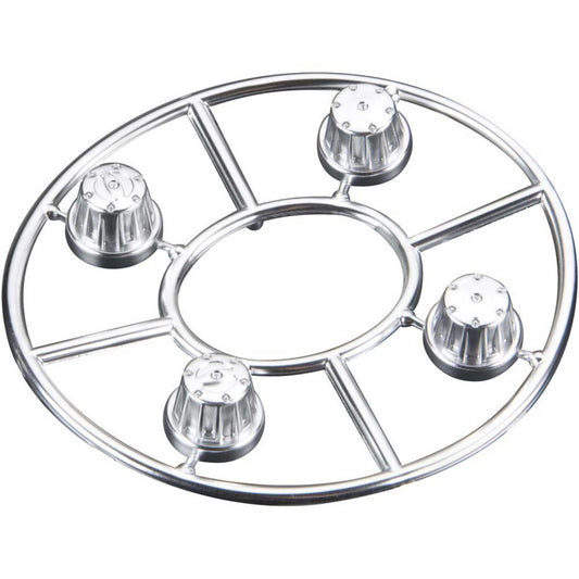 Hub Cover Set Satin Chrome (4)