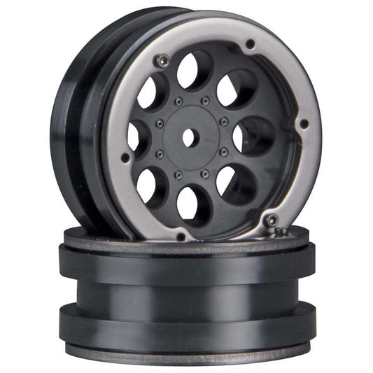 8-Hole 1.9 Beadlock Wheel Black (2)