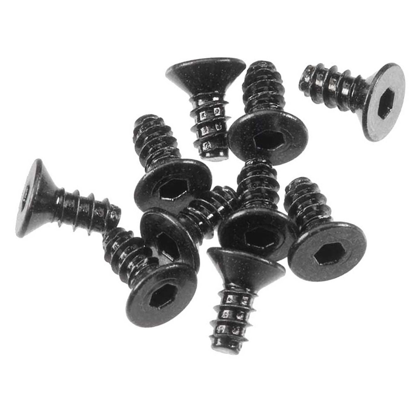 HexScktTapping Flat Hd M2.6x6mm Black (10)