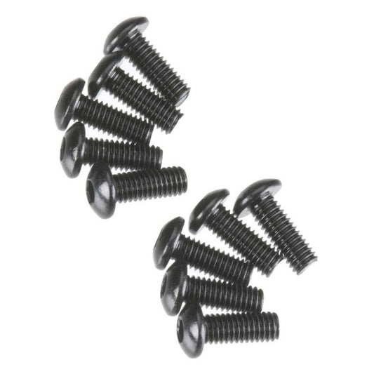 Hex Sckt ButtonHead M3x8mm Black Oxide (10)