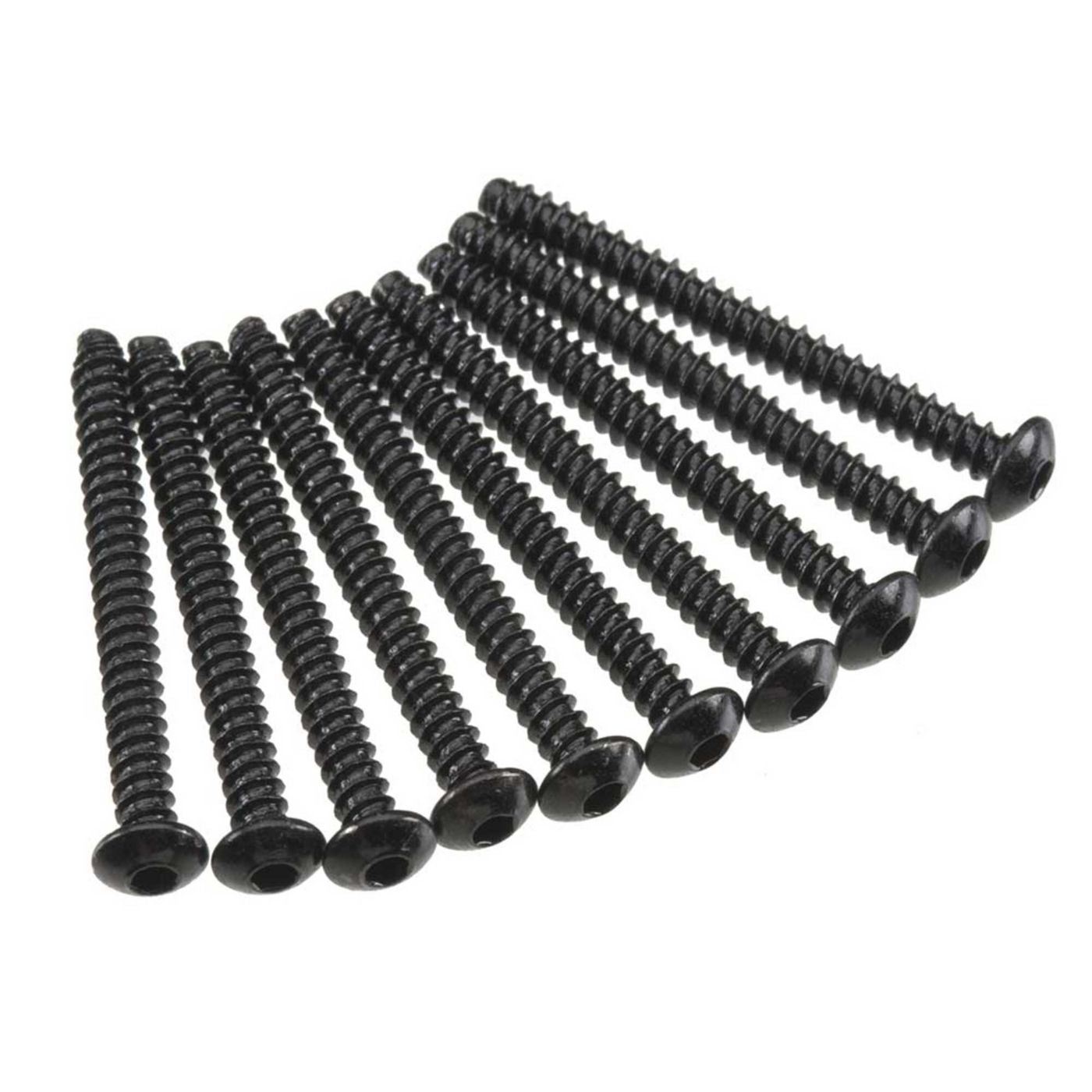 Hex Tap Button Head M3x30mm Black (10)