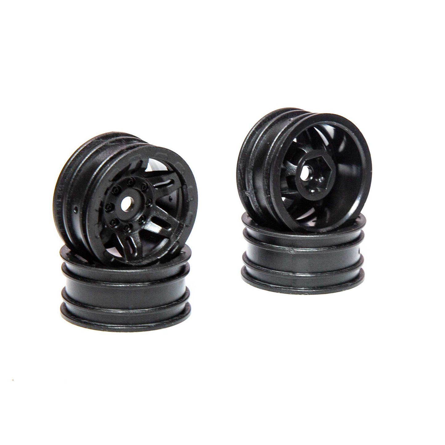 1.0 Rockster Wheels Black (4pcs): SCX24