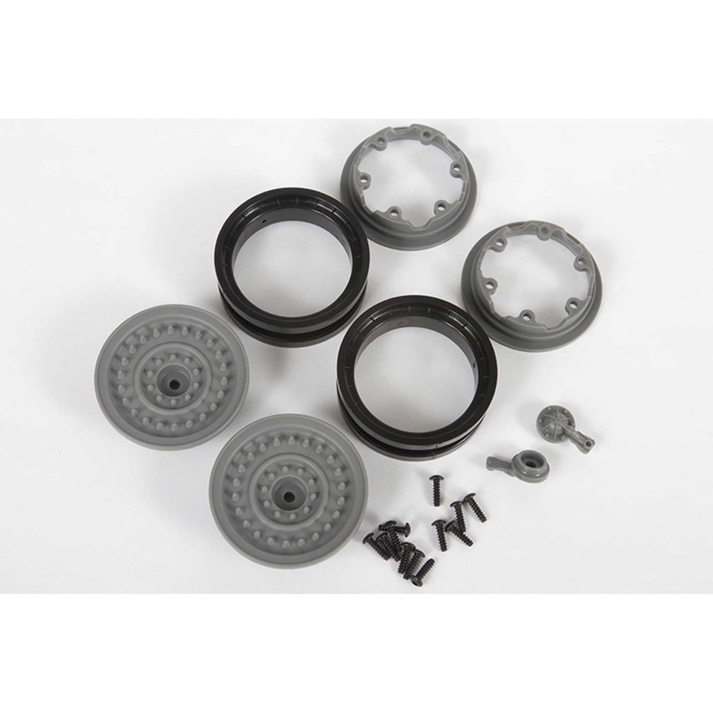 1.9 MW19 Beadlock Wheels - Grey (2pcs)