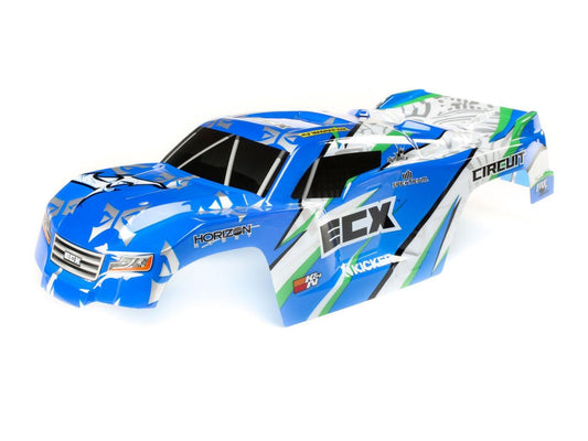 Body, Blue/White: 1:10 2wd Circuit