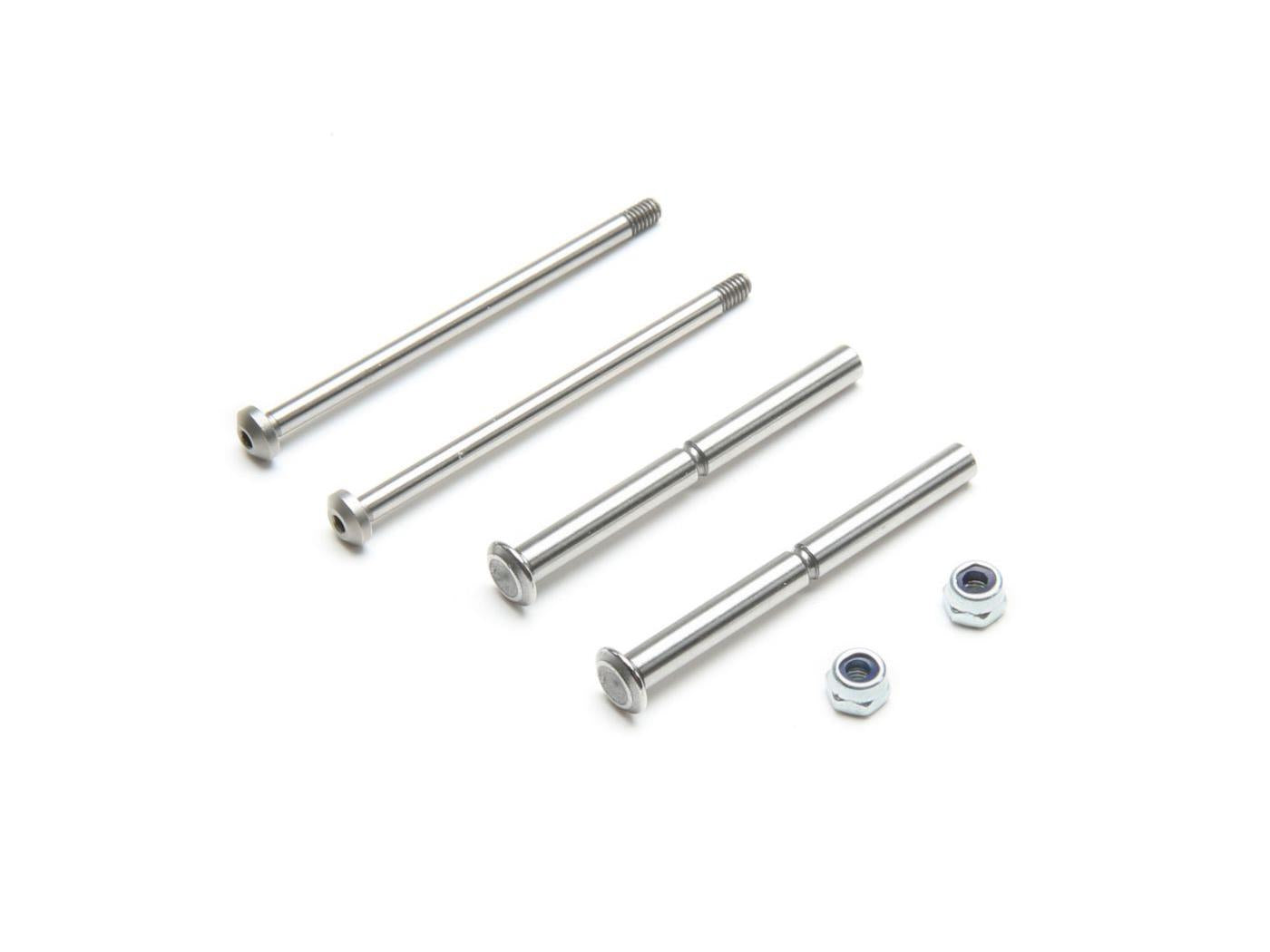 Front Hinge Pin and King Pin Set, Polished: All 22