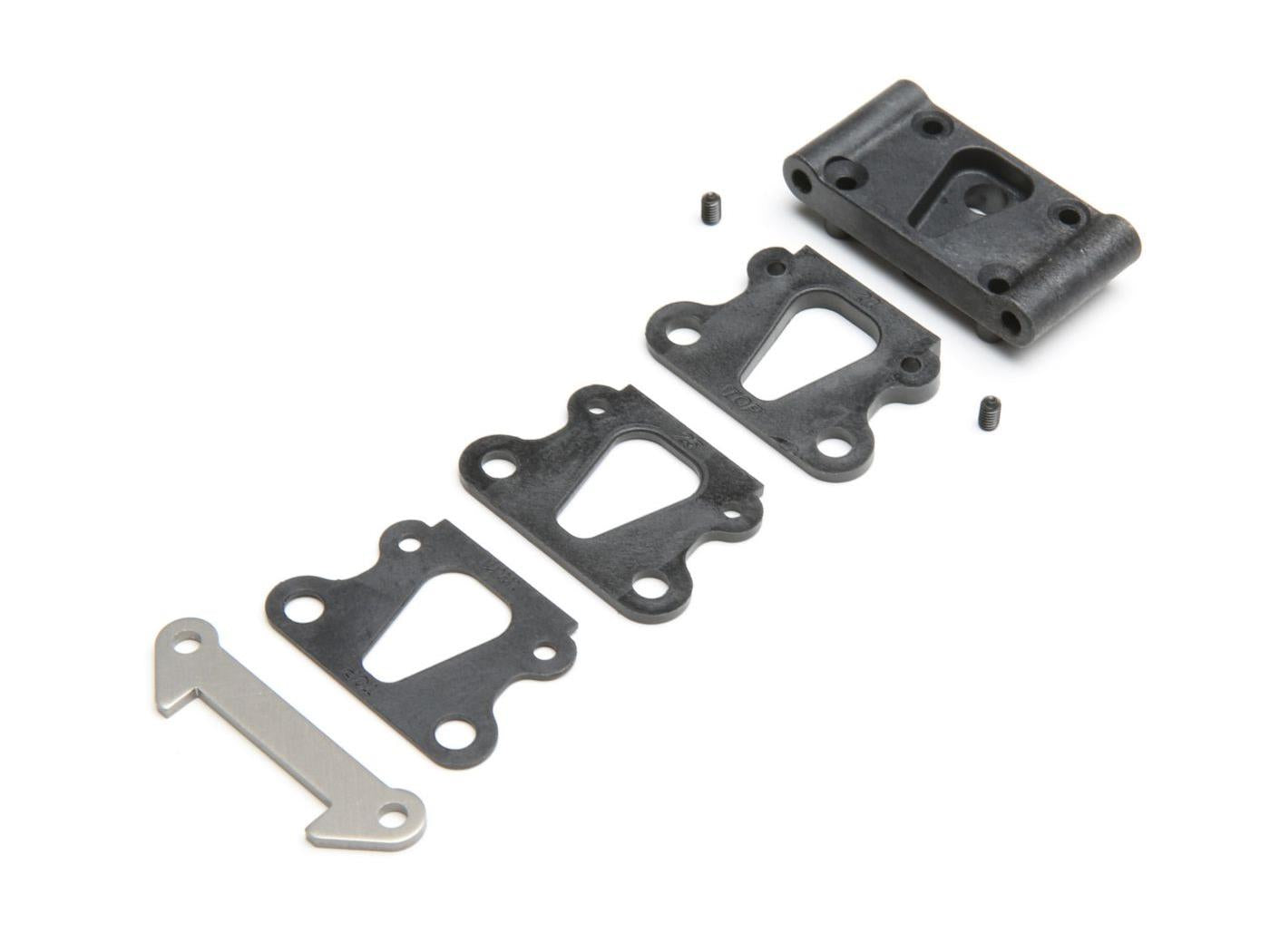 Front Pivot, w/Brace & Kick Shims: All 22