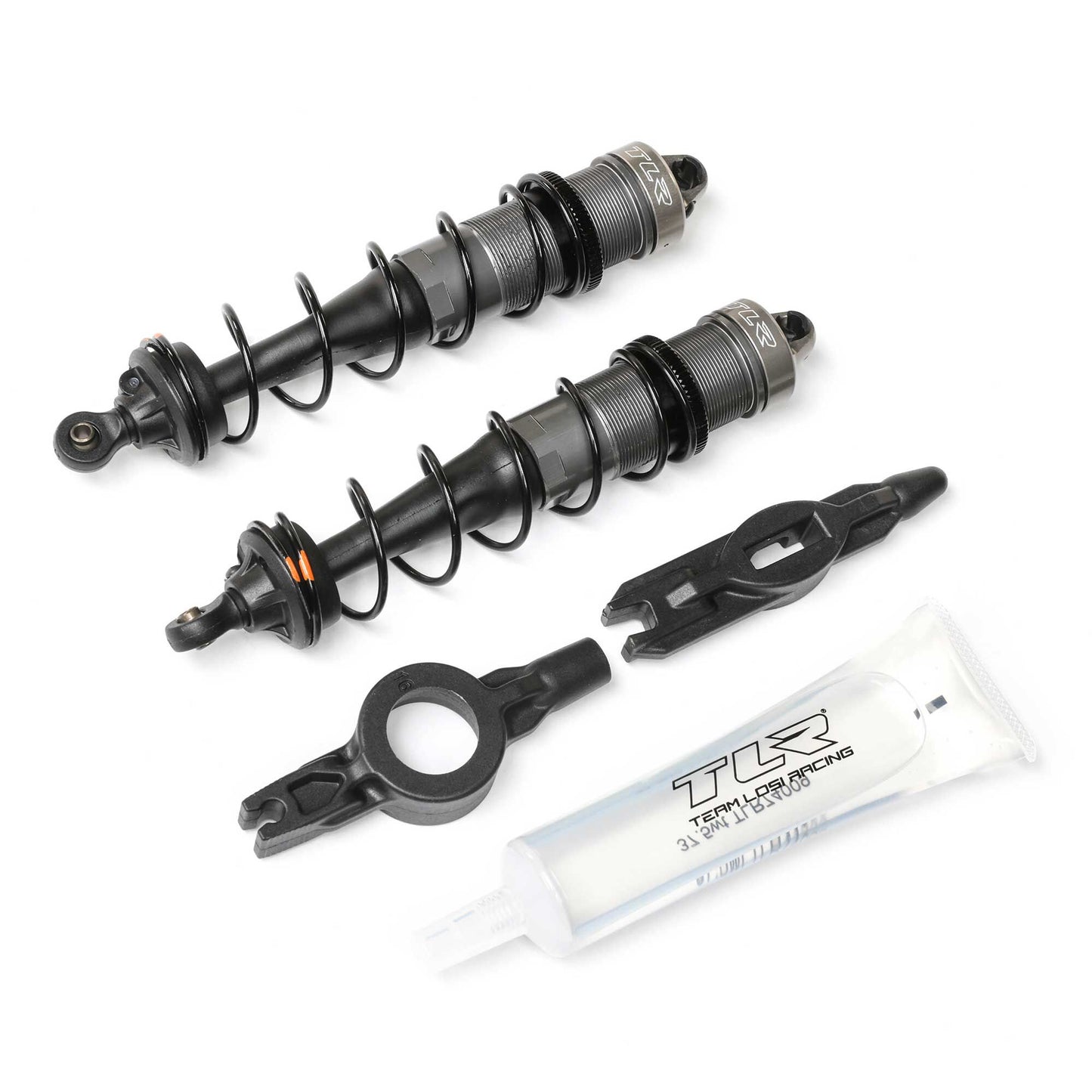 Front Shock Set, 125mm, Assembled (2): 8XT